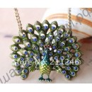 Подвеска vintage green screen peacock